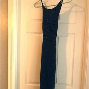 Michaelangelo Black beaded Gown Size 9